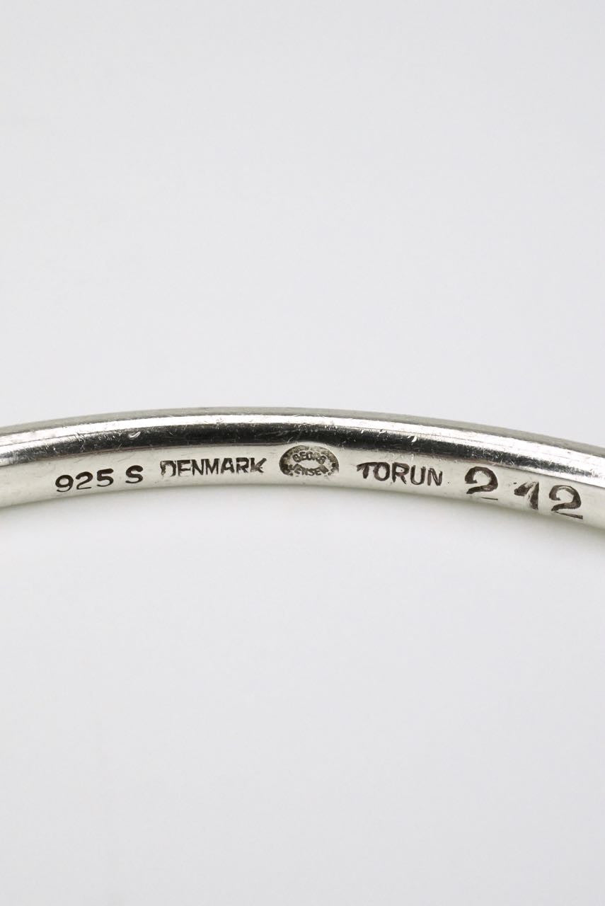 Georg Jensen silver loop bangle - design number 212