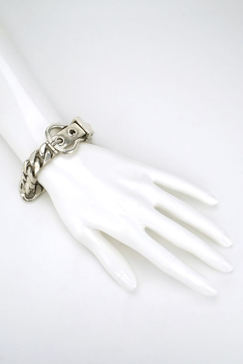Gucci silver belt buckle bracelet - Antonio Fallaci 1960s