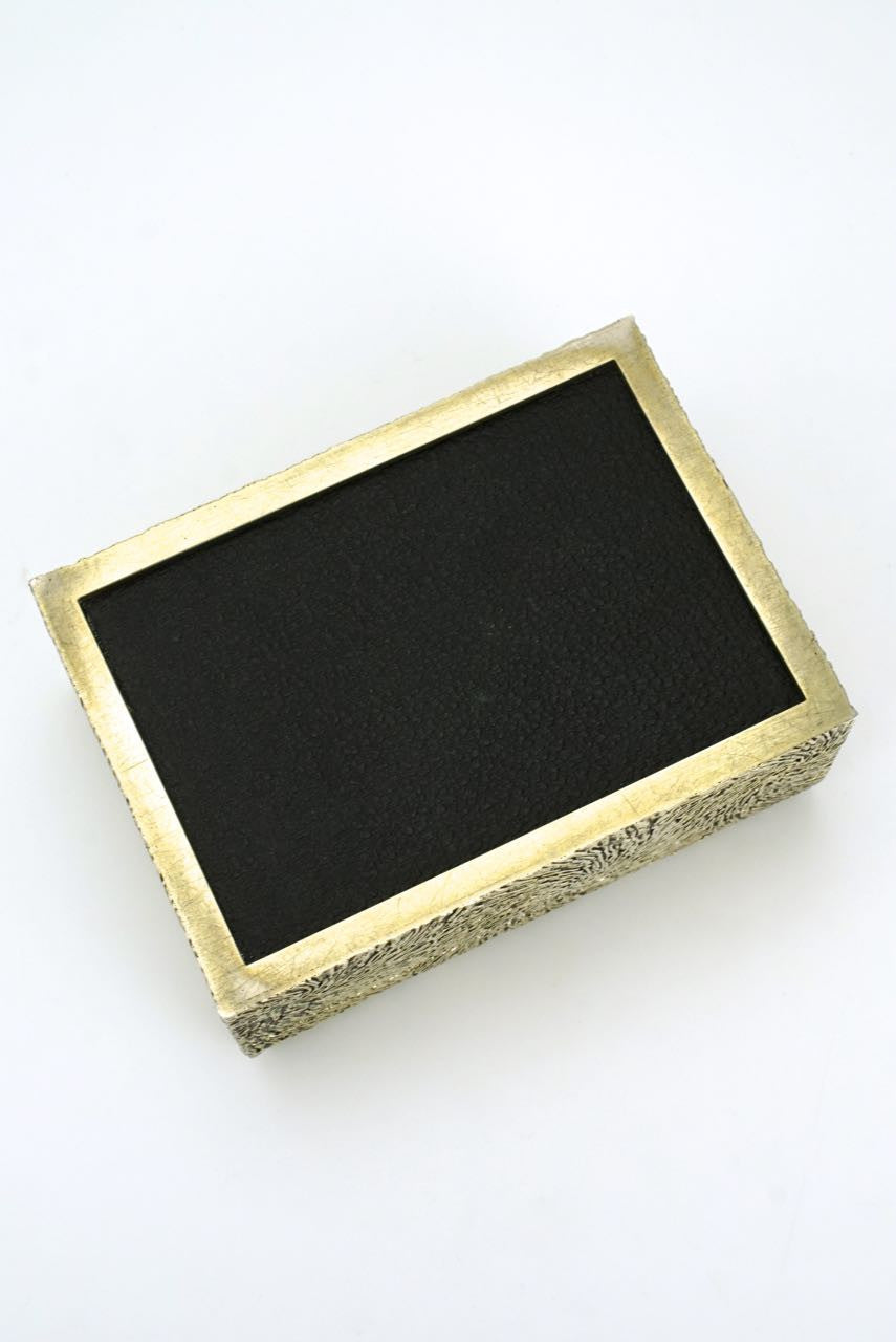 Stuart Devlin solid silver gilt and rosewood box 1969