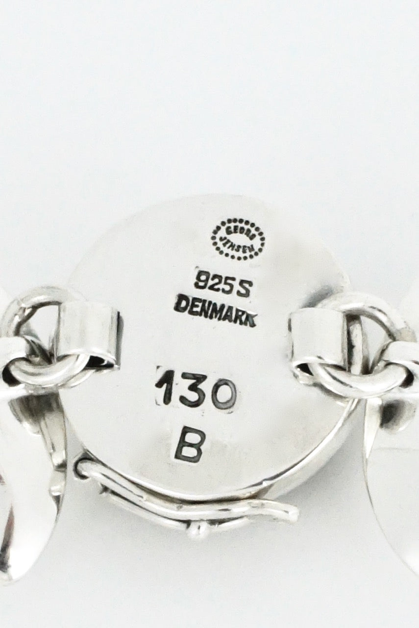 Vintage Georg Jensen Sterling Silver Necklace - Design 130B Henning Koppel