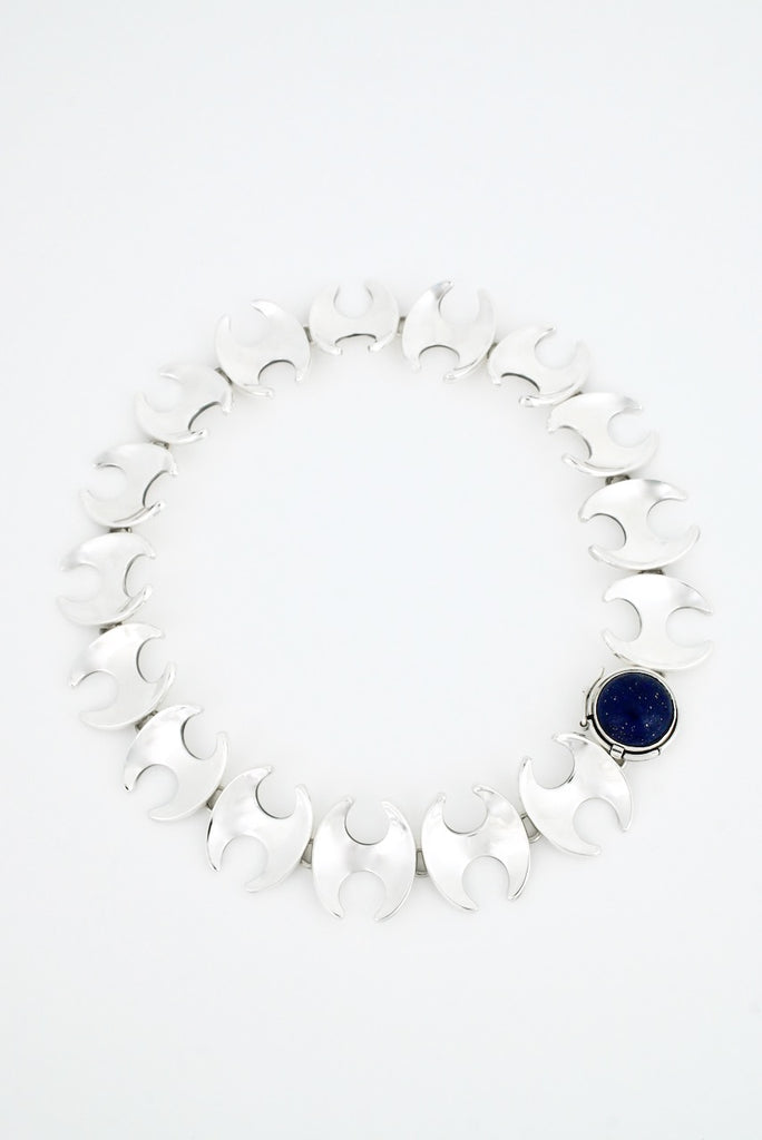 Vintage Georg Jensen Sterling Silver Necklace - Design 130B Henning Koppel