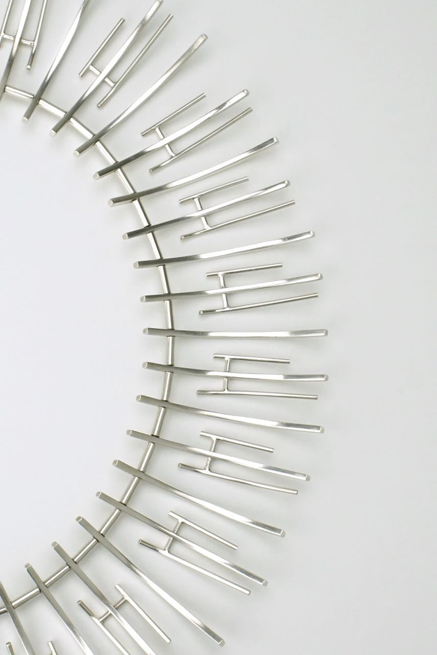 Vintage Bent Knudsen silver fringe necklace - design 197