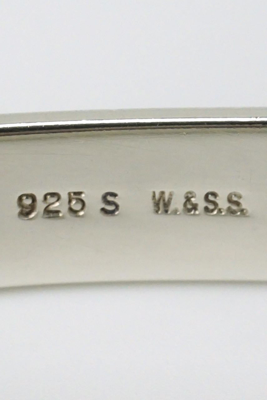 Horsens silver modernist loop cuff