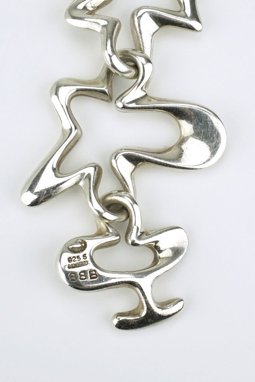 Georg Jensen silver "splash" bracelet - design 88B