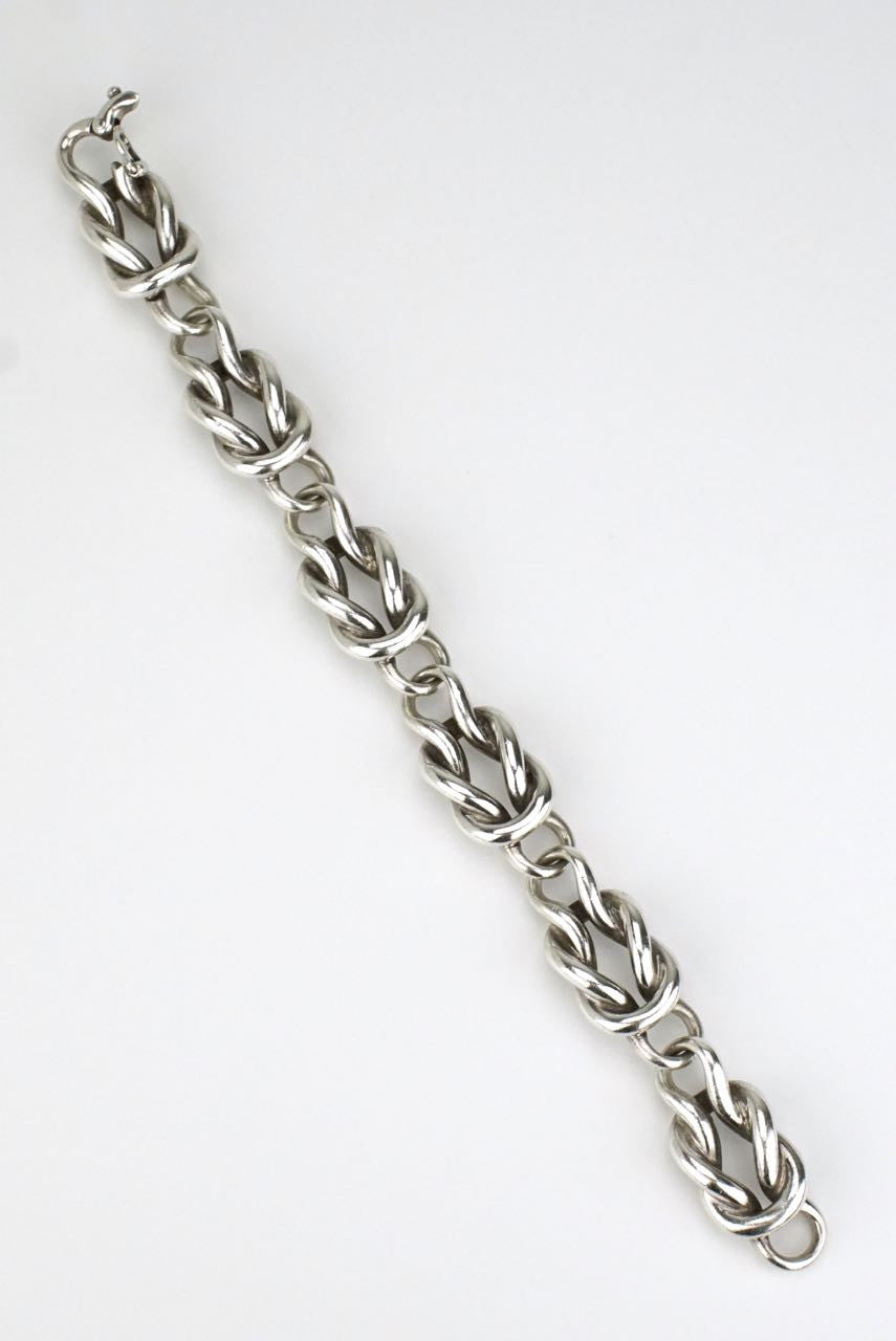 Gucci silver knot bracelet