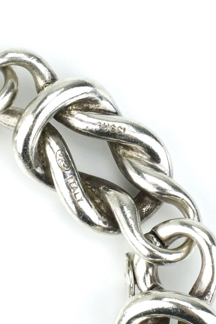Gucci silver knot bracelet