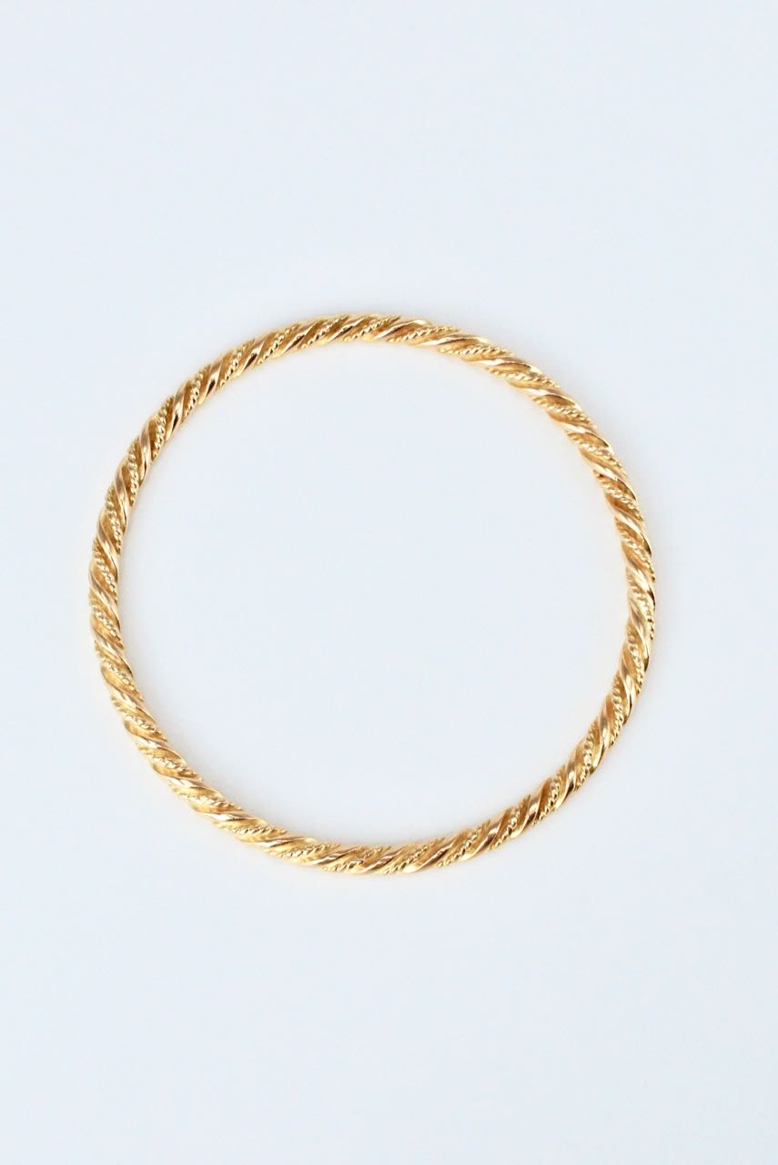 Georg Jensen 18K Gold Bracelet Bangle - Design 1017A