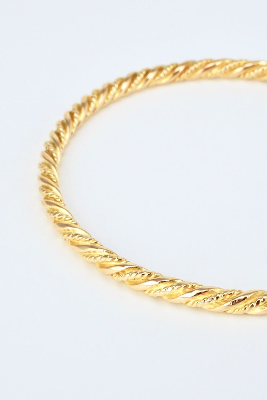Georg Jensen 18K Gold Bracelet Bangle - Design 1017A