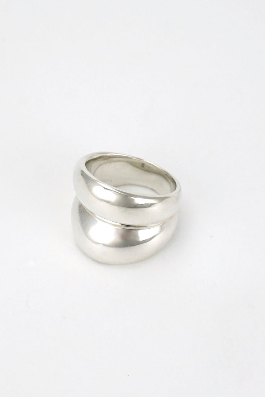 Vintage Georg Jensen Sterling silver "curve" ring - design 501 Regitze Overgaard