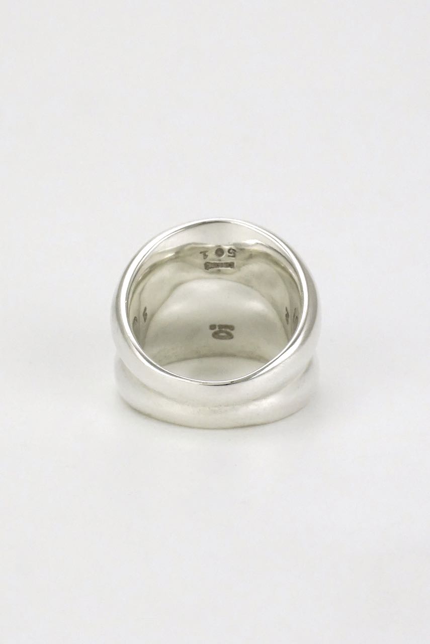 Vintage Georg Jensen Sterling silver "curve" ring - design 501 Regitze Overgaard