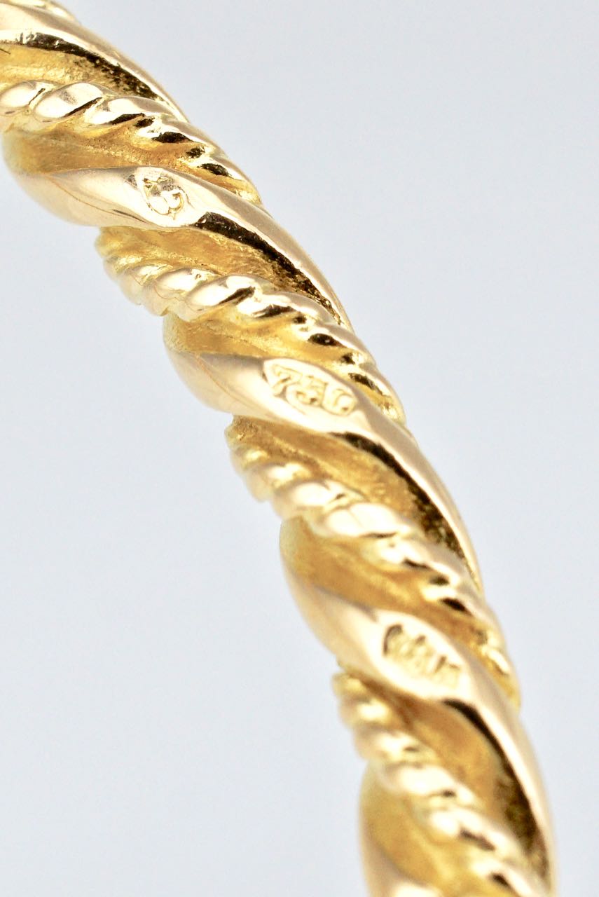 Georg Jensen 18K Gold Bracelet Bangle - Design 1017A
