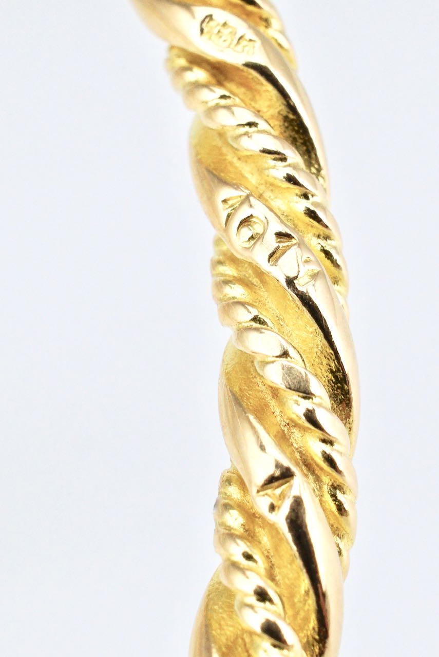 Georg Jensen 18K Gold Bracelet Bangle - Design 1017A