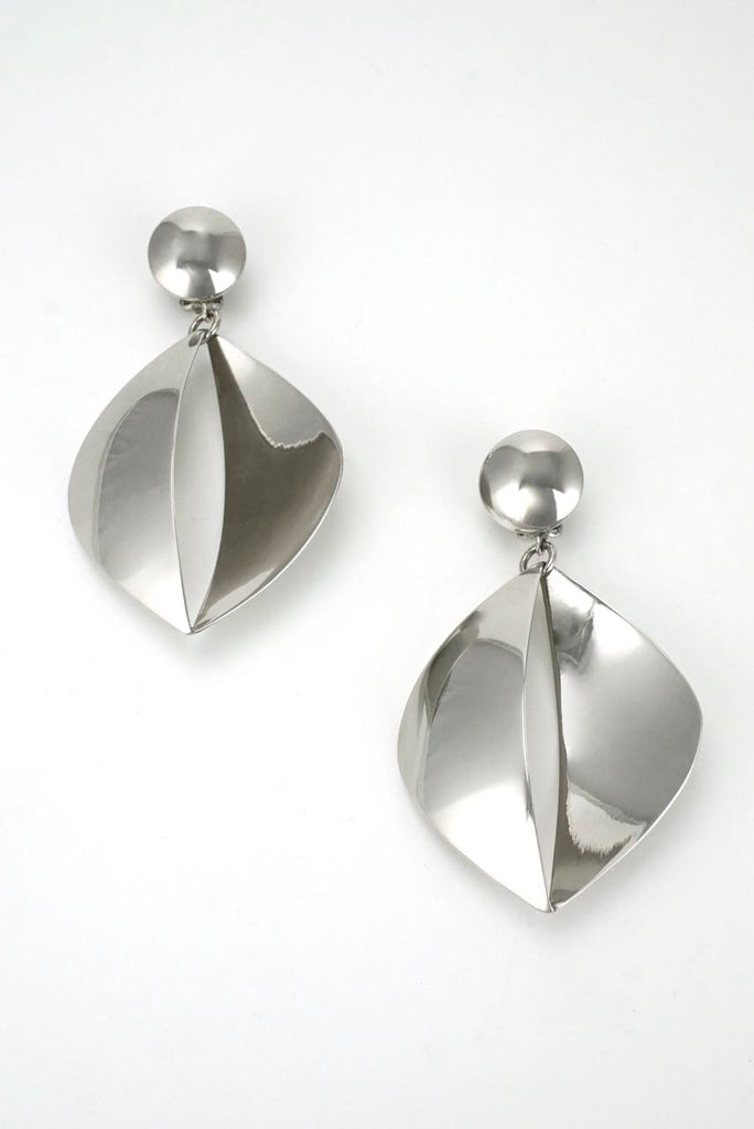Georg Jensen large silver drop earrings - design 380A Regitze Overgaard