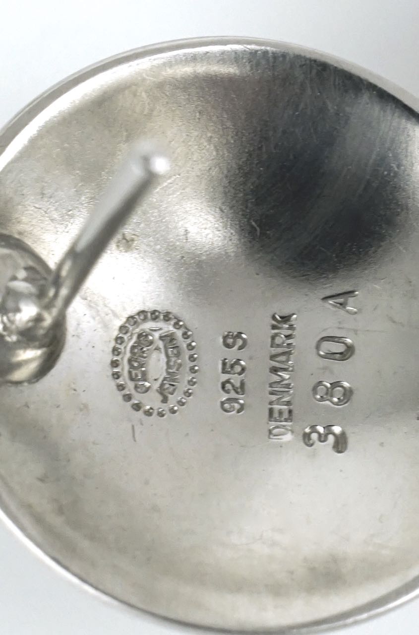 Georg Jensen large silver drop earrings - design 380A Regitze Overgaard