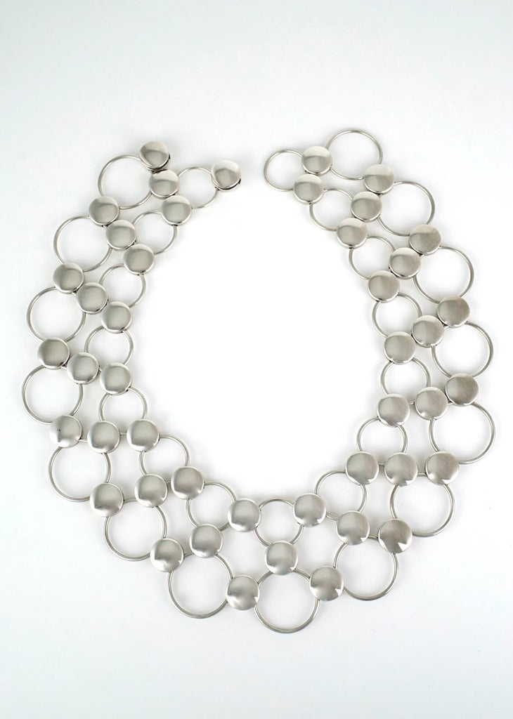 Georg Jensen silver dot collier necklace - design 464 Regitze Overgaard