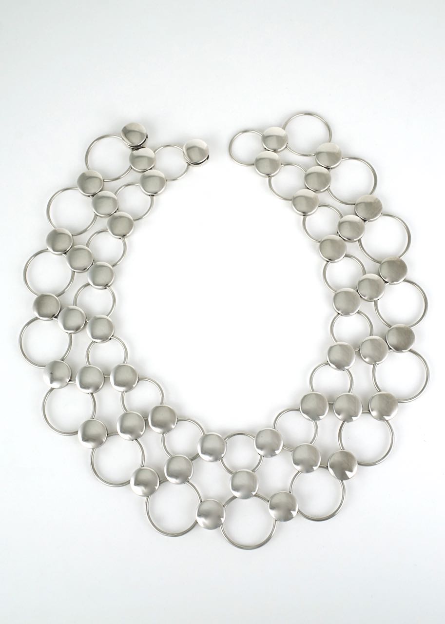 Georg Jensen silver dot collier necklace - design 464 Regitze Overgaard