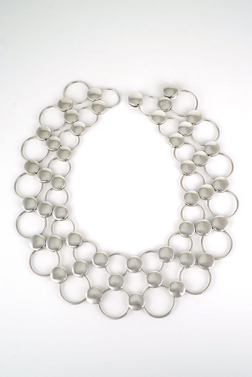 Georg Jensen silver dot collier necklace - design 464 Regitze Overgaard