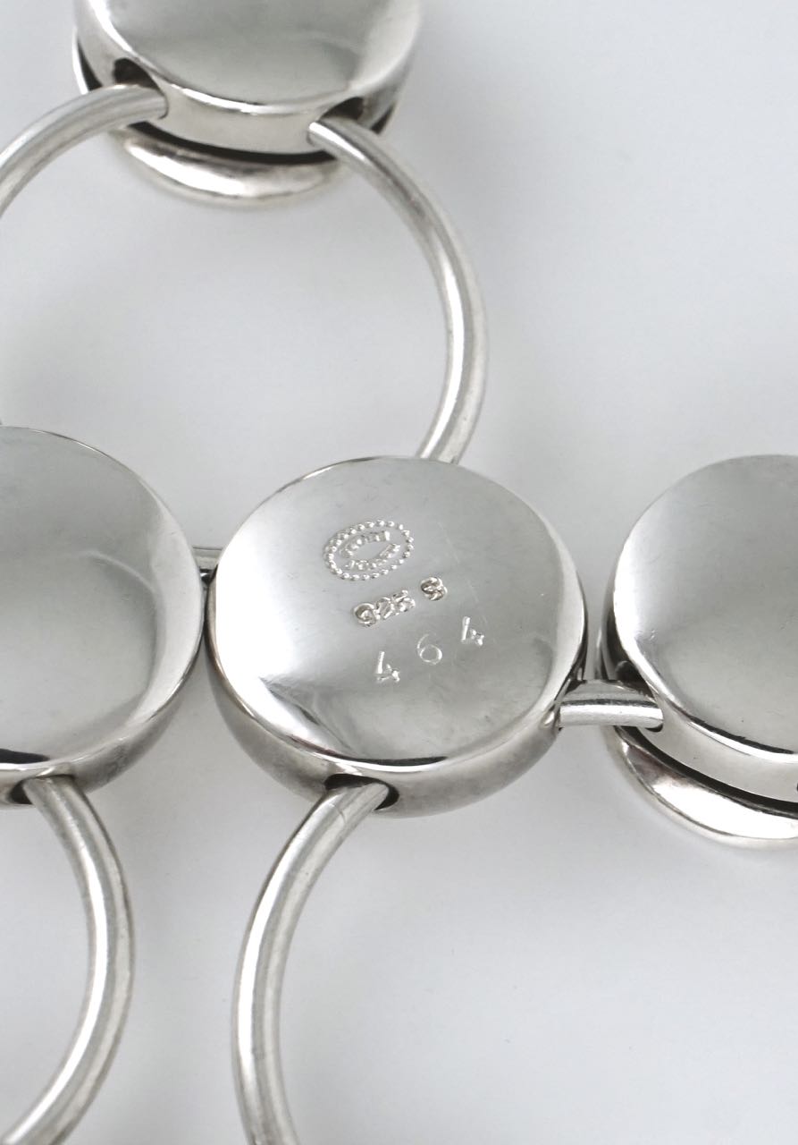 Georg Jensen silver dot collier necklace - design 464 Regitze Overgaard
