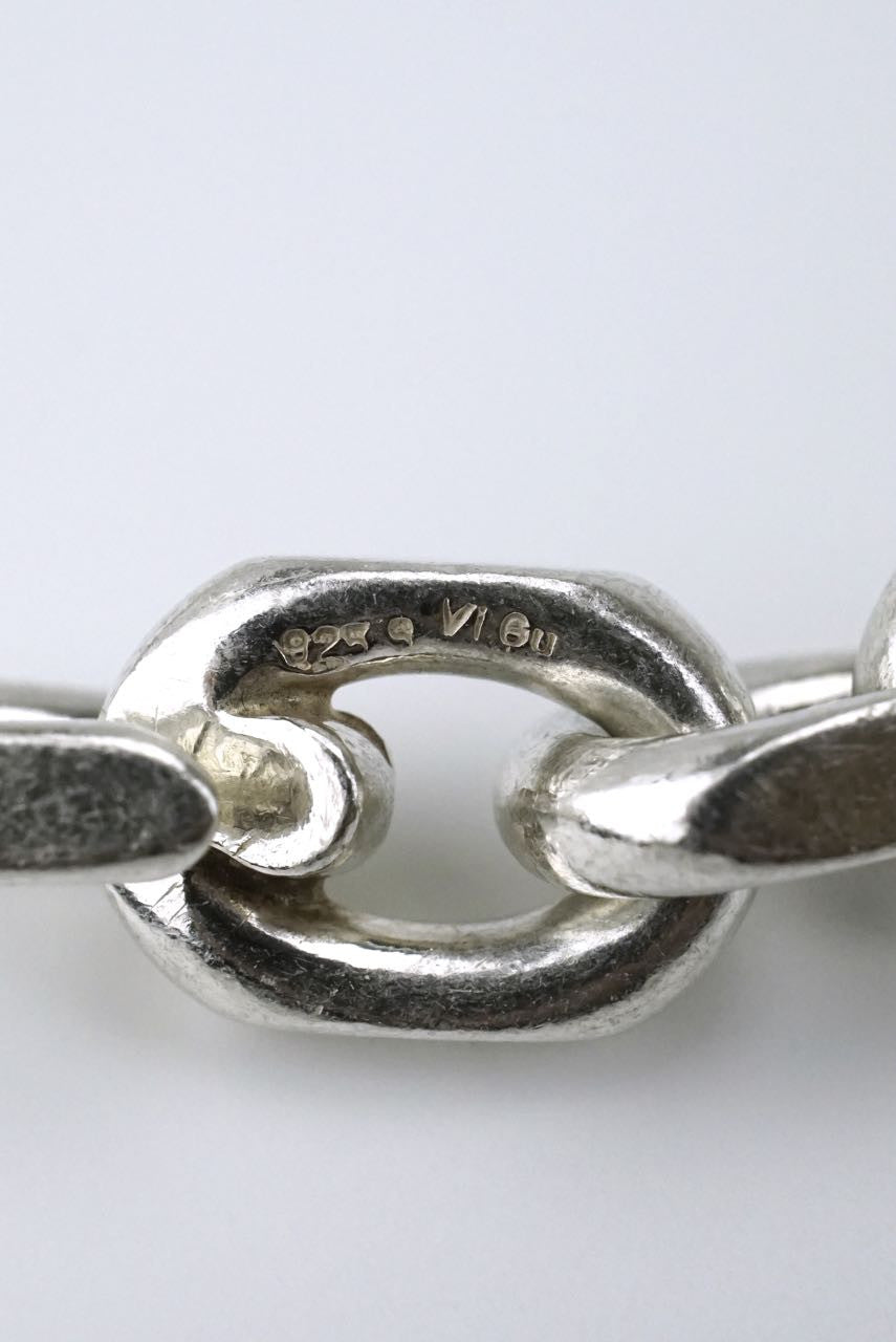 Danish silver heavy link bracelet 1990s