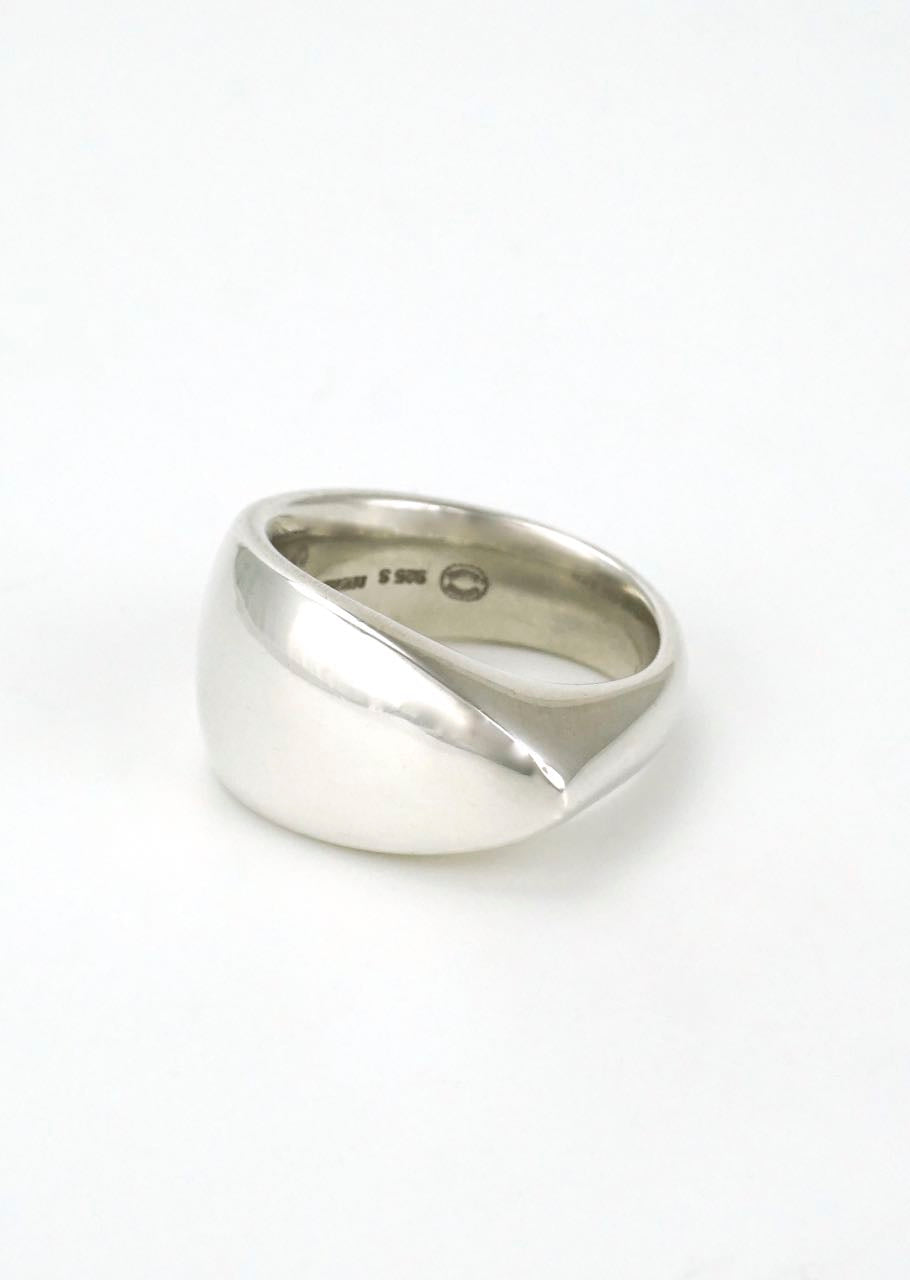 Georg Jensen Zephyr curved silver ring - design 500 Regitze