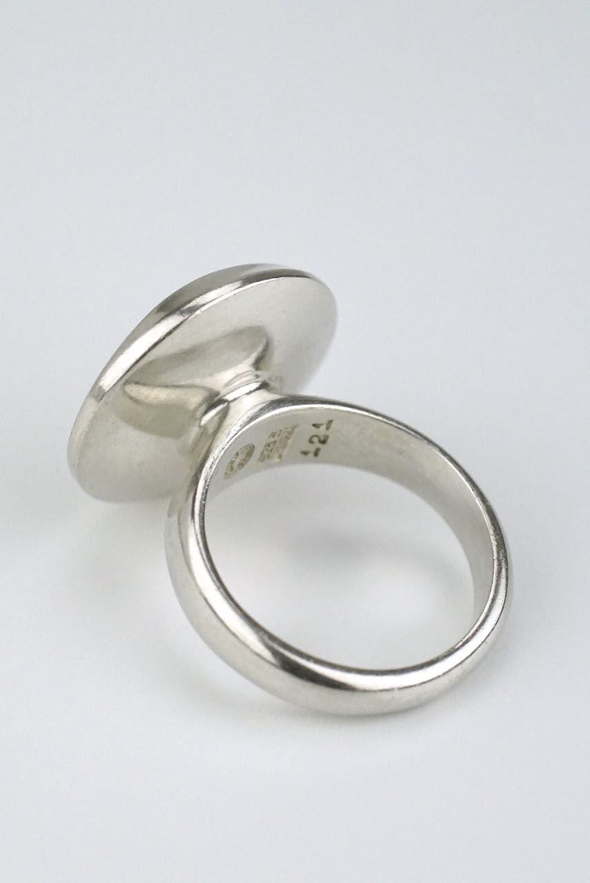 Georg Jensen silver disc ring - design 121