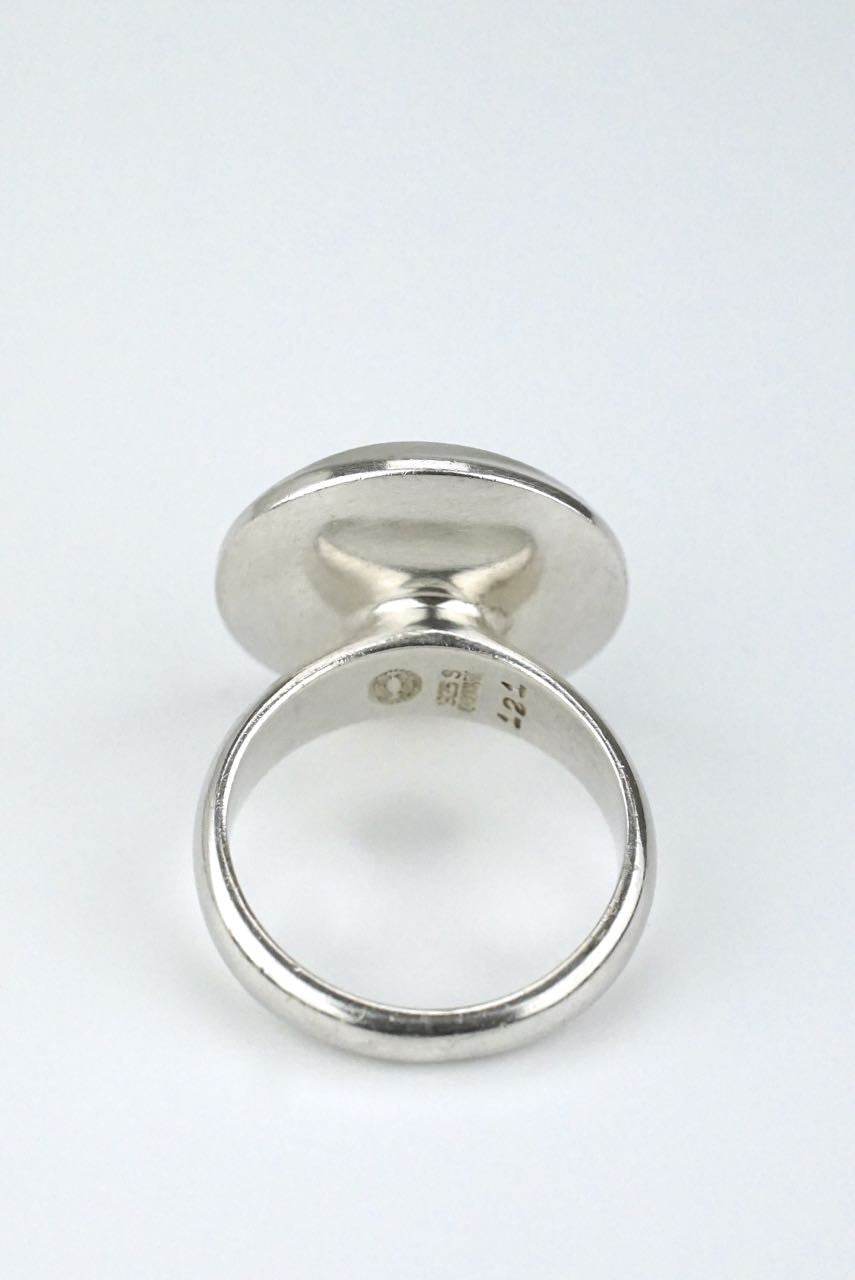 Georg Jensen silver disc ring - design 121