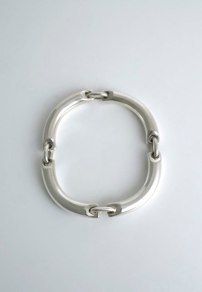 Georg Jensen heavy silver link bracelet - Hans Hansen 1990s