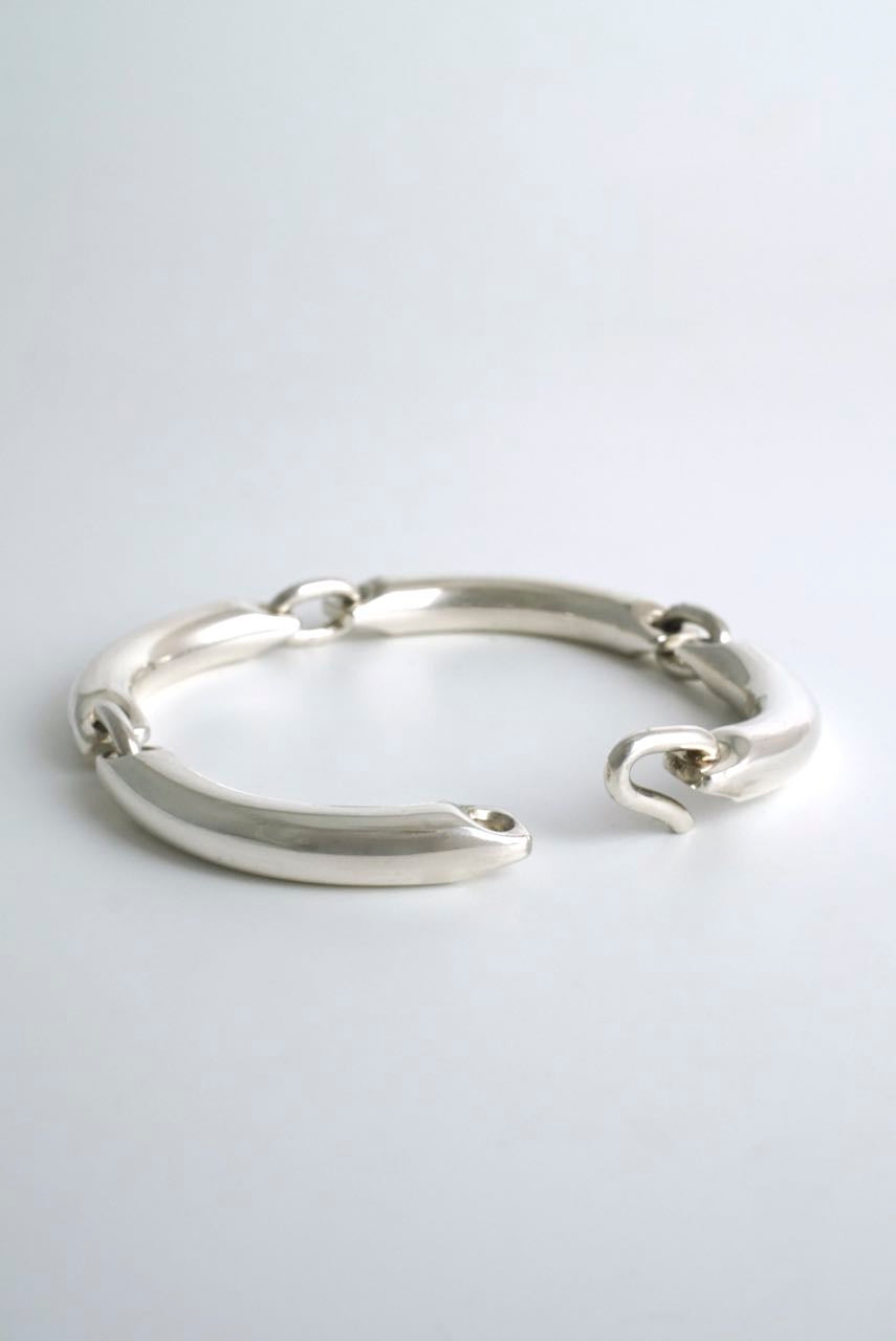 Georg Jensen heavy silver link bracelet - Hans Hansen 1990s