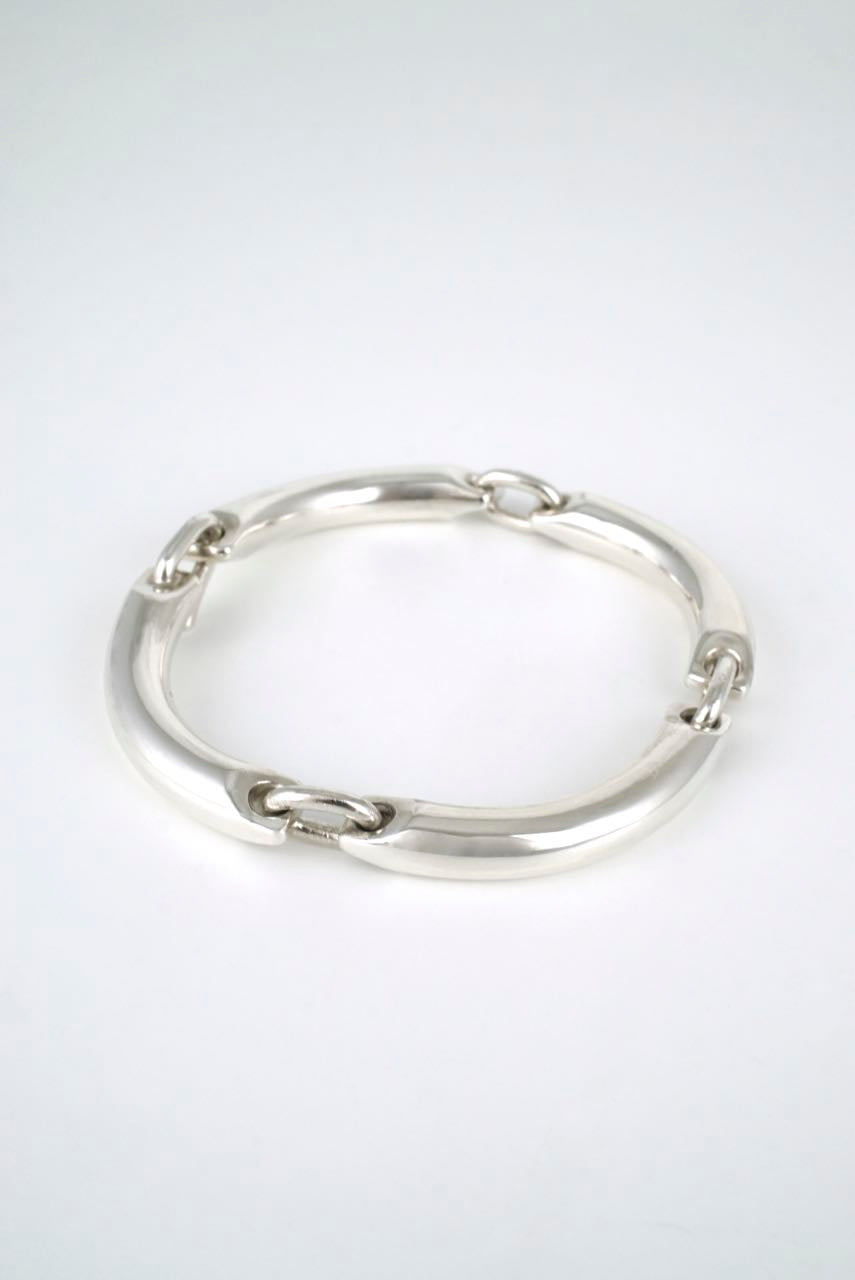 Georg Jensen heavy silver link bracelet - Hans Hansen 1990s
