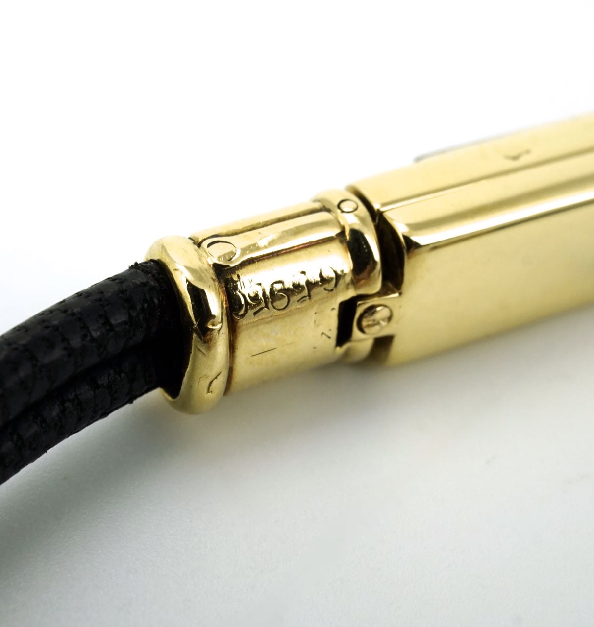 Antique Art Deco 18k gold Cartier 104 Duoplan Baguette small wrist watch