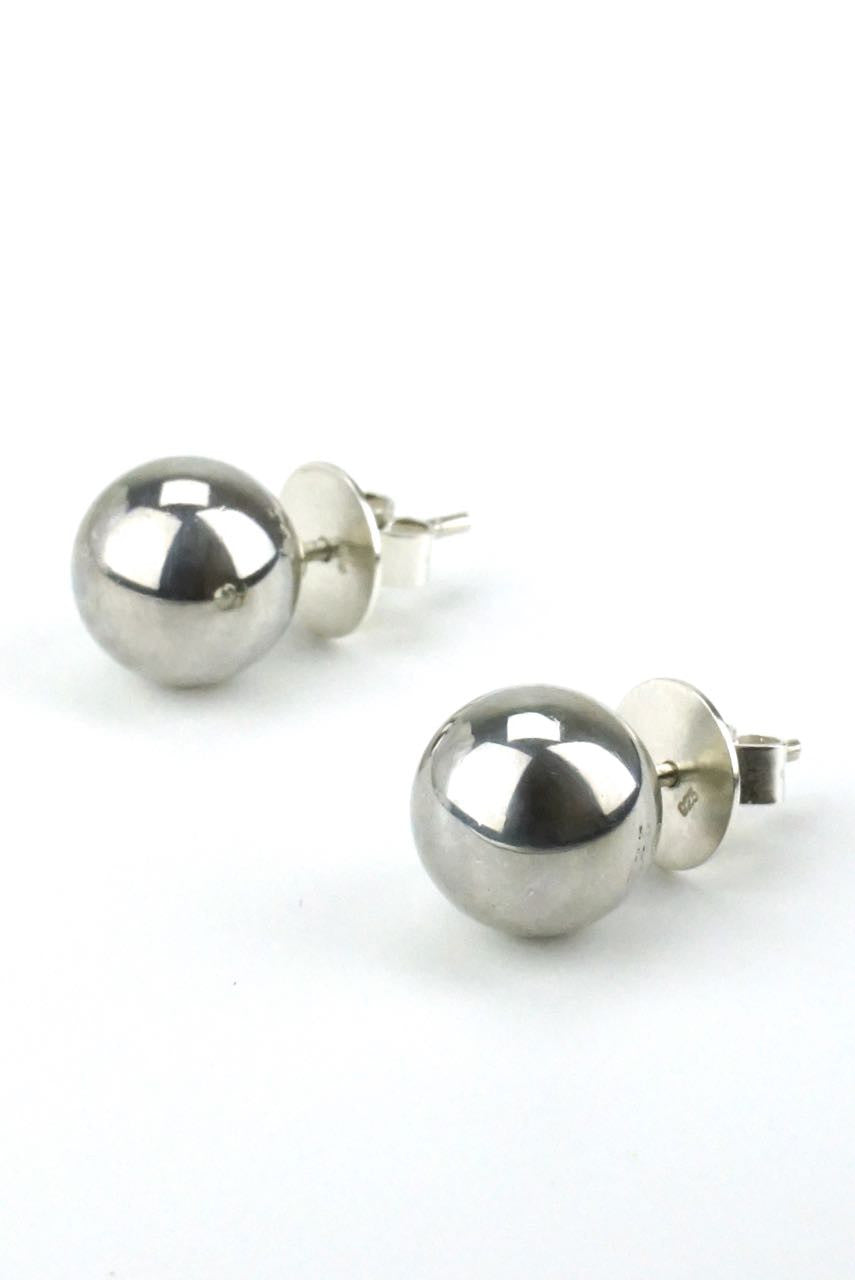 Vintage Georg Jensen Silver Ball Earrings - Design 141