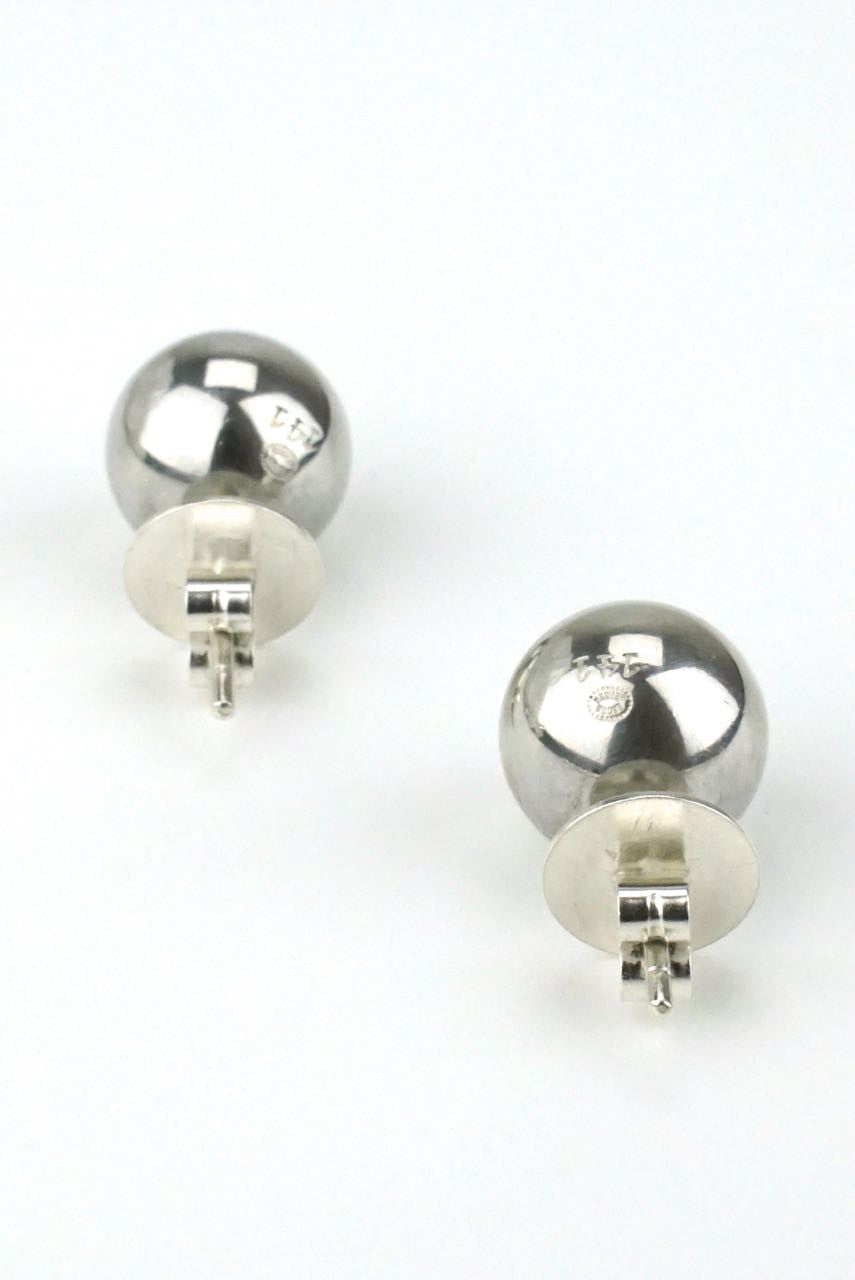 Vintage Georg Jensen Silver Ball Earrings - Design 141