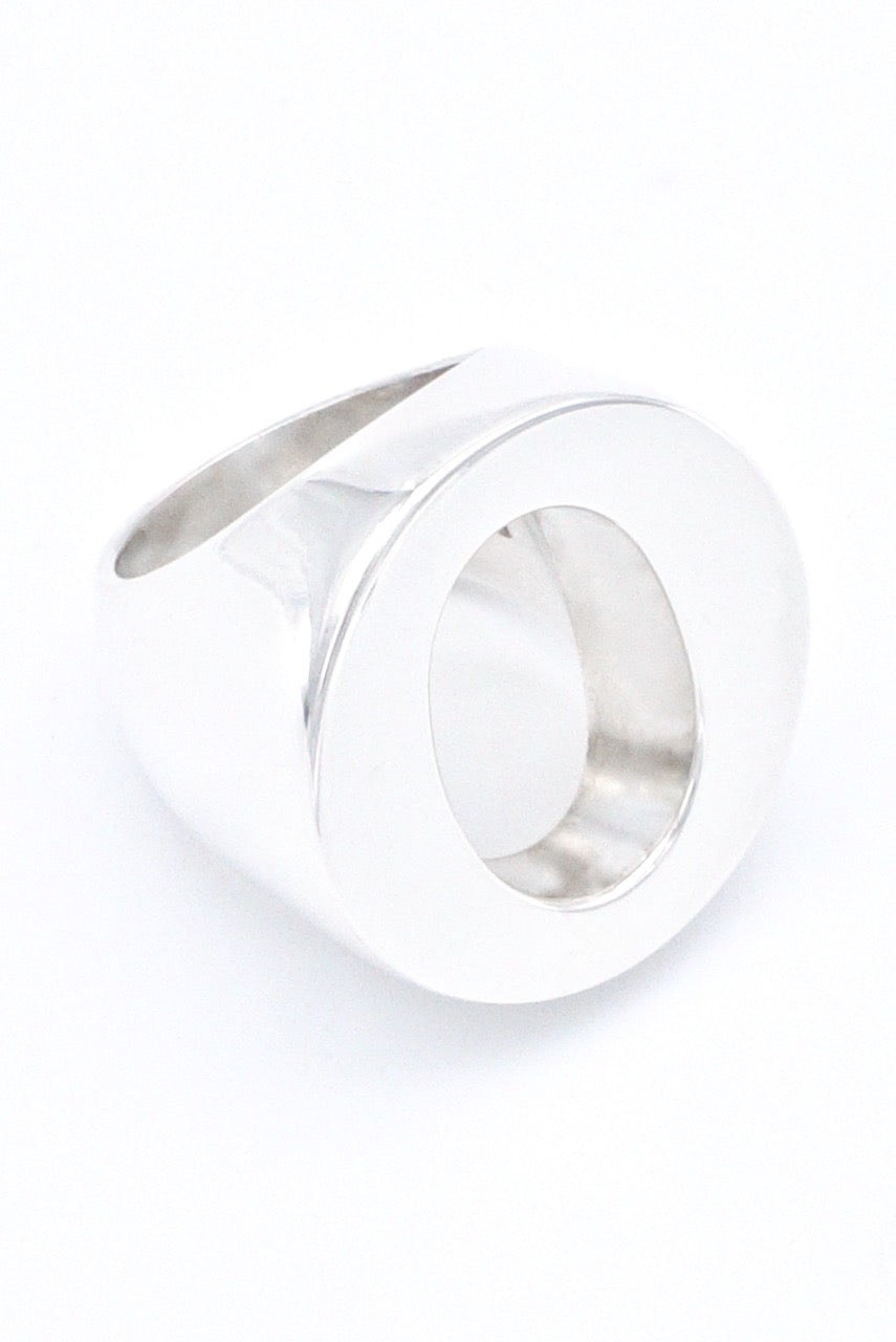 Vintage Hans Hansen Sterling Silver Heavy O Ring 1970s