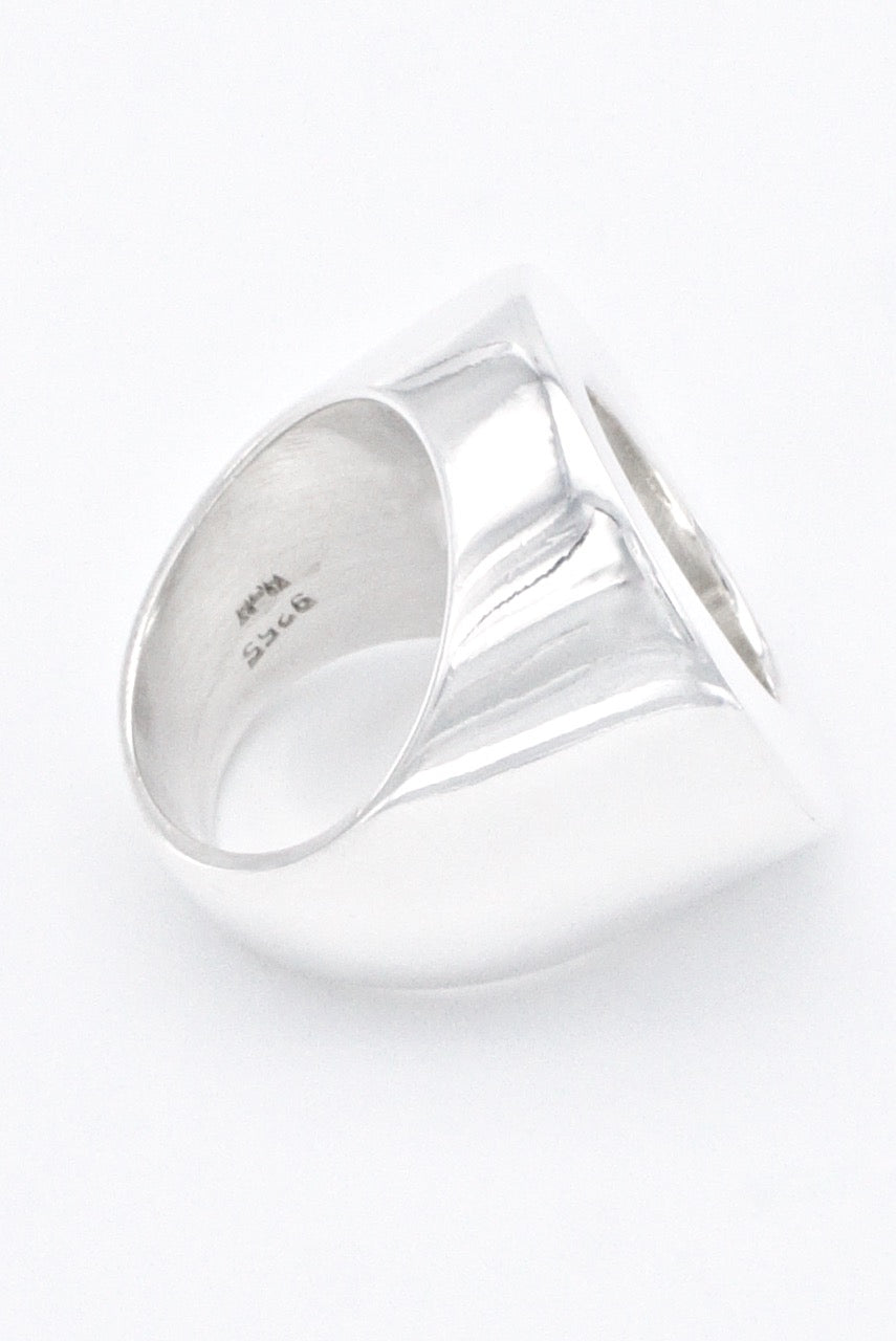 Vintage Hans Hansen Sterling Silver Heavy O Ring 1970s