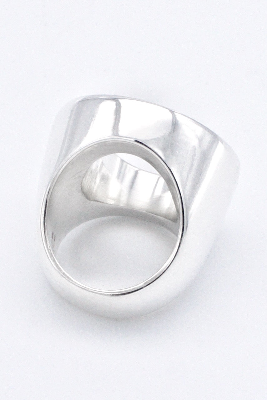 Vintage Hans Hansen Sterling Silver Heavy O Ring 1970s