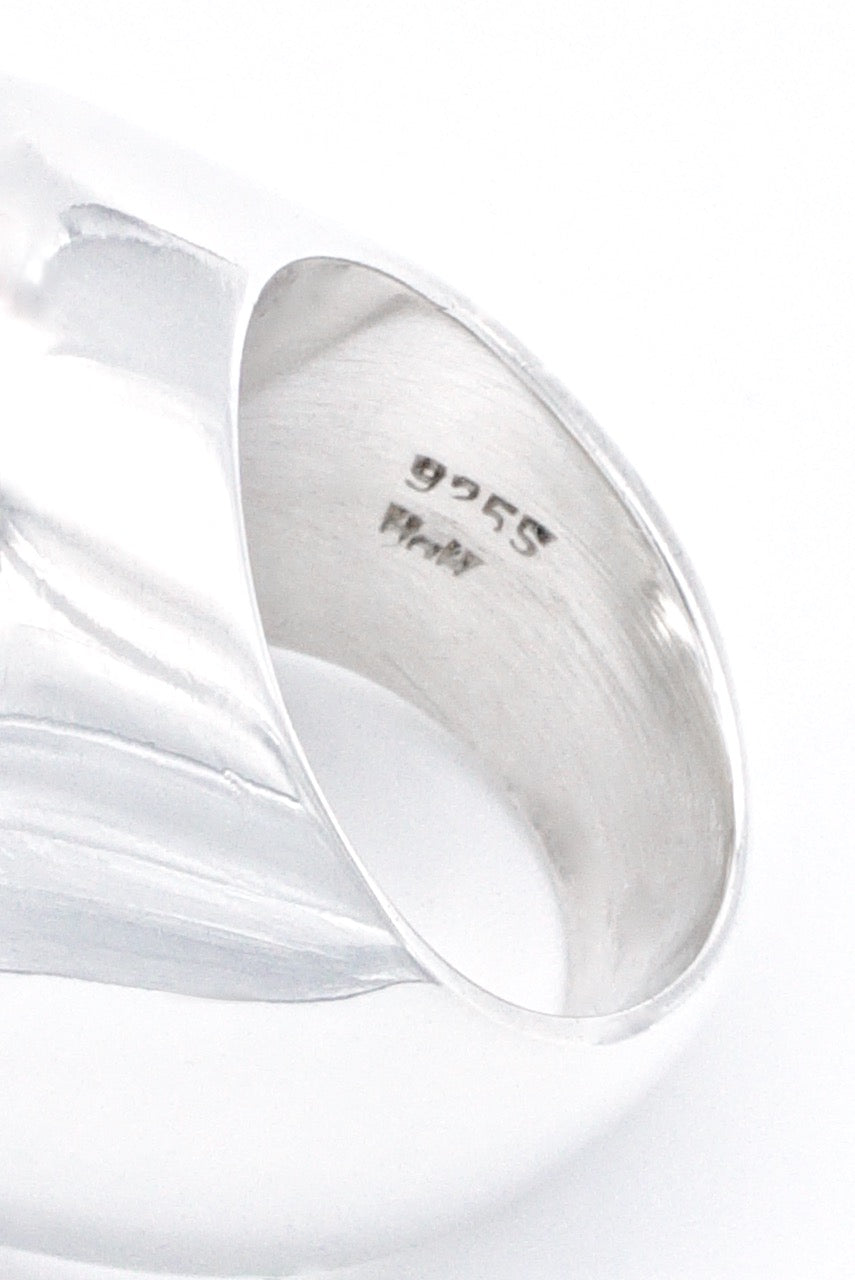 Vintage Hans Hansen Sterling Silver Heavy O Ring 1970s