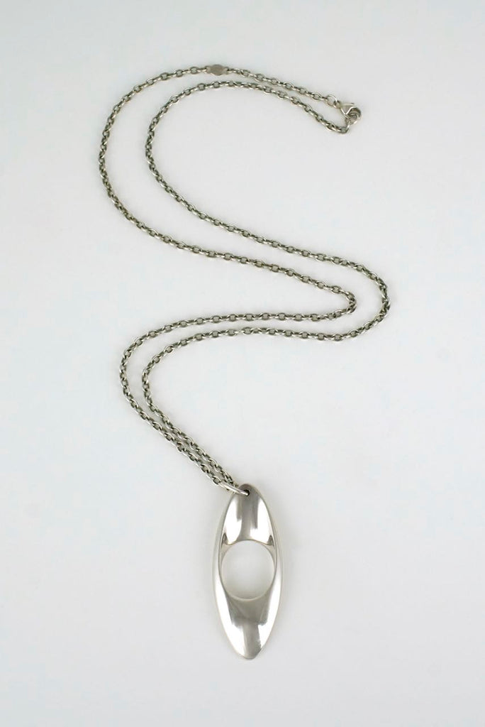 Georg Jensen silver pendant necklace - design 390 1990s