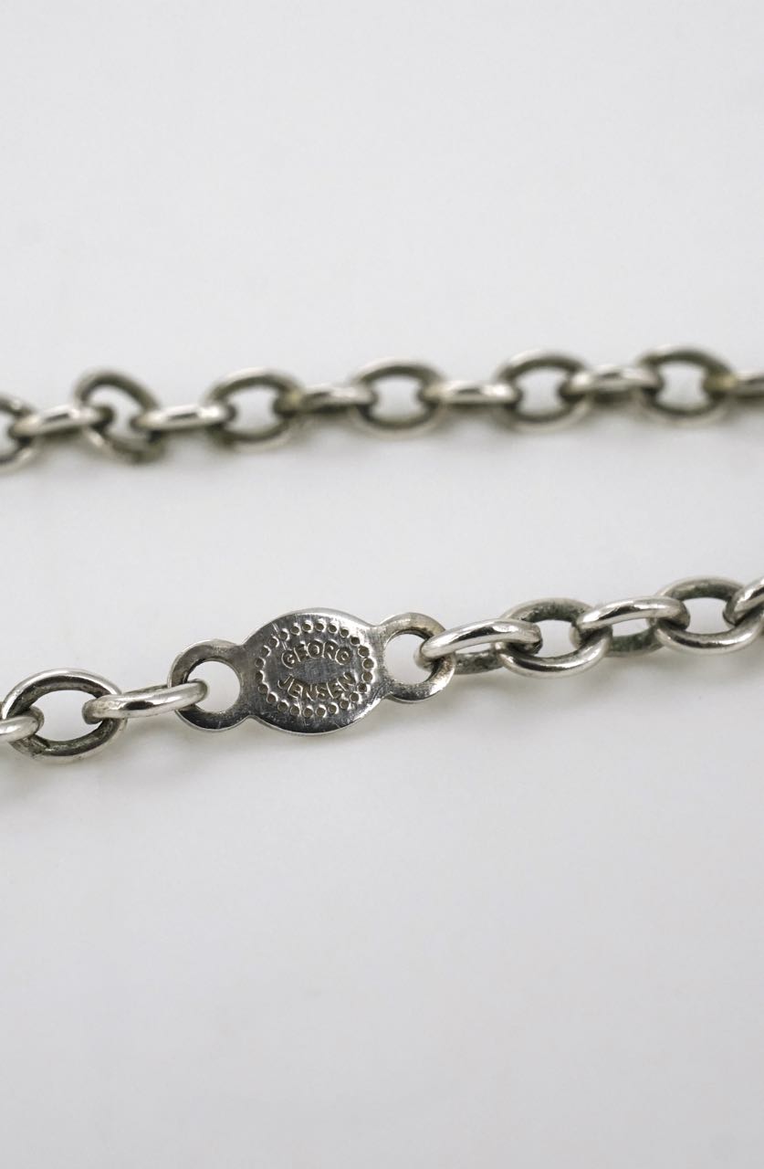 Georg Jensen silver pendant necklace - design 390 1990s