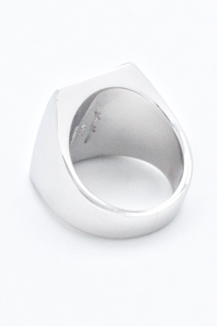 Vintage Hans Hansen Sterling Silver Signet Style Ring 1970s