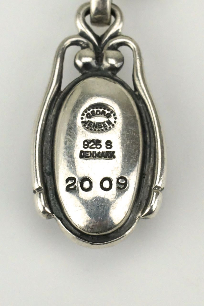 Georg Jensen silver and silverstone drop earrings 2009