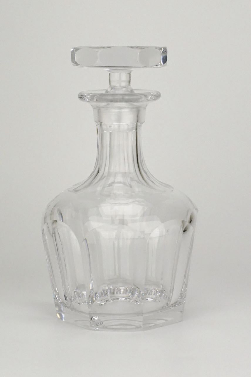 Orrefors faceted crystal decanter