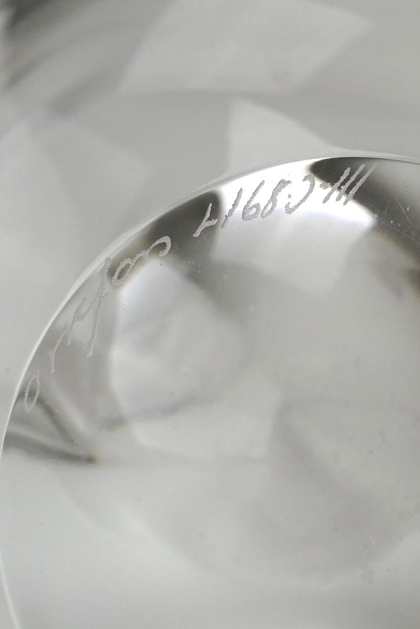 Vintage Orrefors crystal drop shape decanter