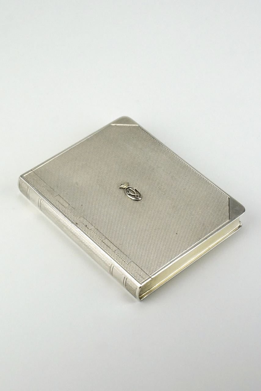 Sterling silver horse racing table box - Mappin and Webb 1930