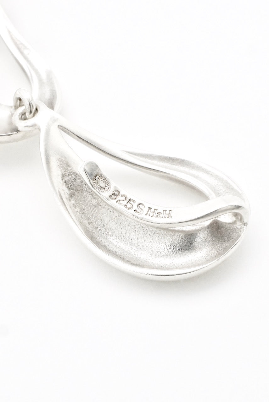 Vintage Georg Jensen Sterling Silver Open Drop Link Necklace - Hans Hansen