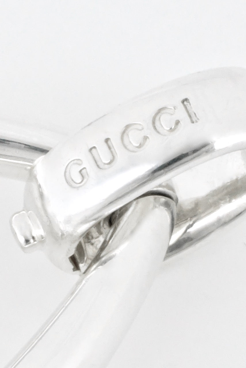 Vintage Gucci Sterling Silver Heart Horse Bit Link Bracelet
