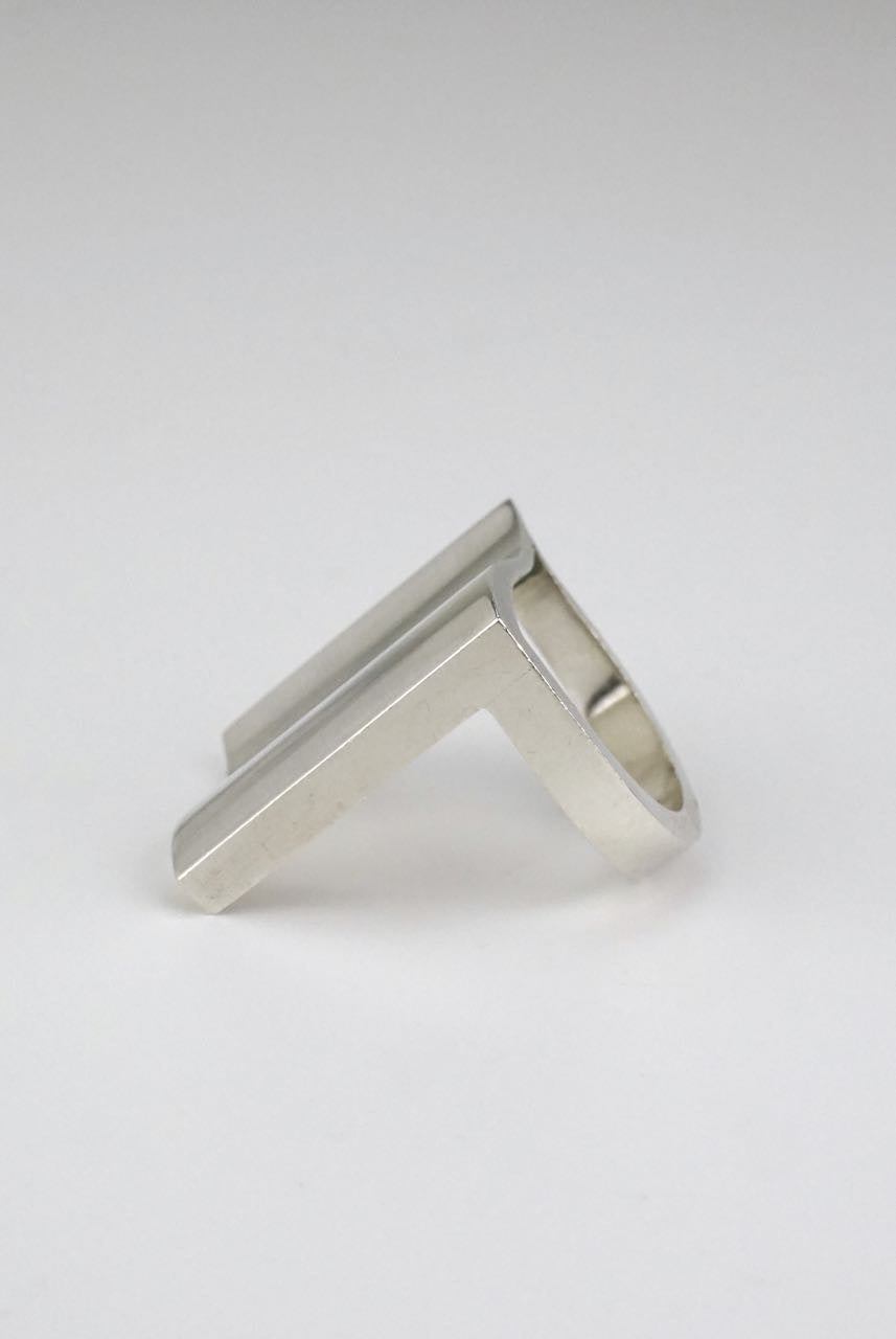 Georg Jensen silver Surf ring - design 432 Nanna Ditzel