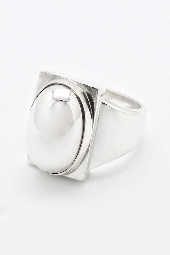 Vintage Georg Jensen Sterling Silver Rectangular Ring - design 84A