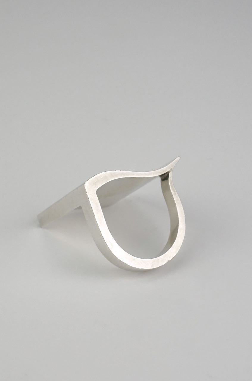 Georg Jensen silver Surf ring - design 432 Nanna Ditzel