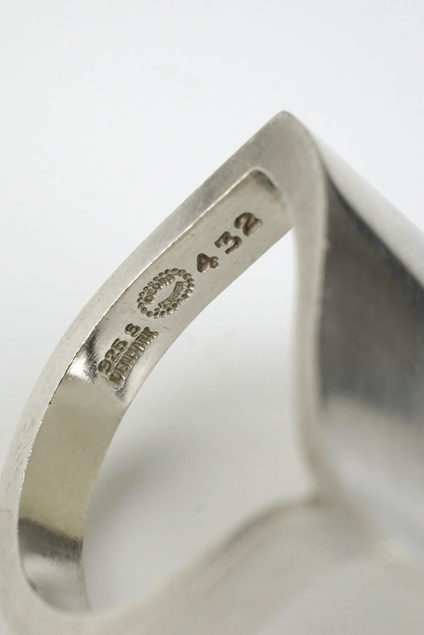 Georg Jensen silver Surf ring - design 432 Nanna Ditzel
