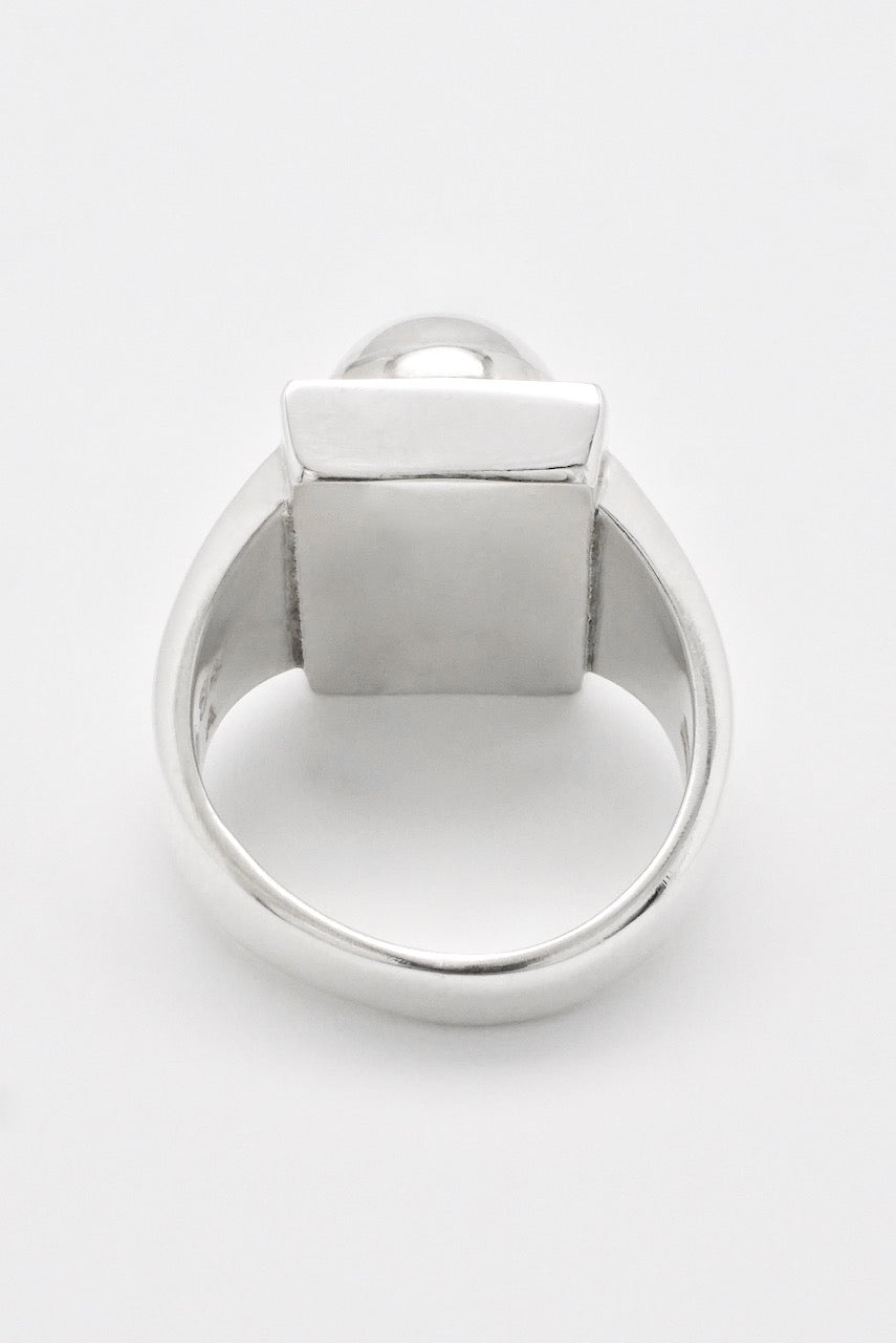 Vintage Georg Jensen Sterling Silver Rectangular Ring - design 84A